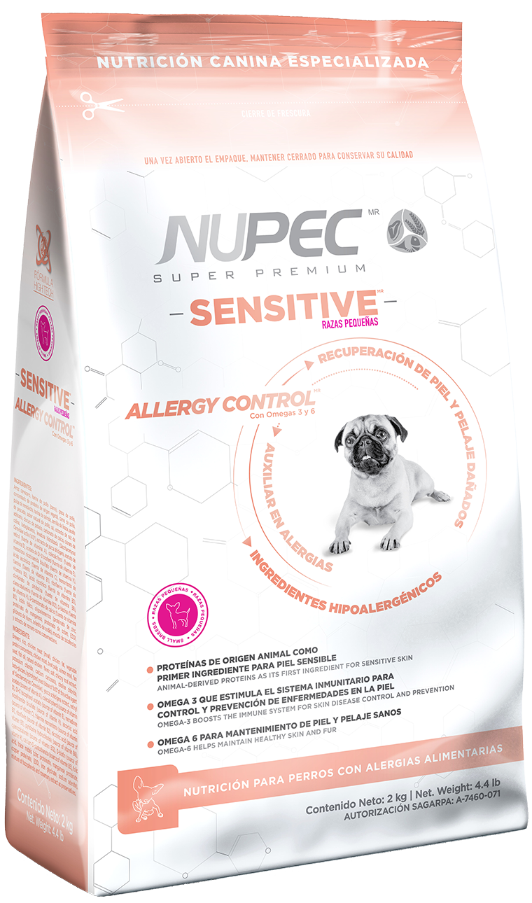 Alimento Nupec Nutrición Especializada Sensitive para perro adulto de raza pequeña sabor mix